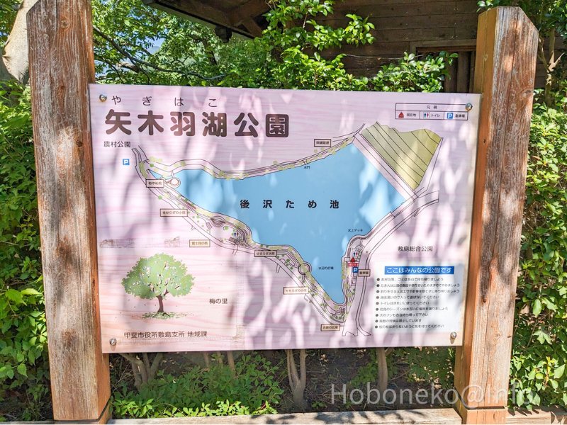 矢木羽湖公園｜案内板