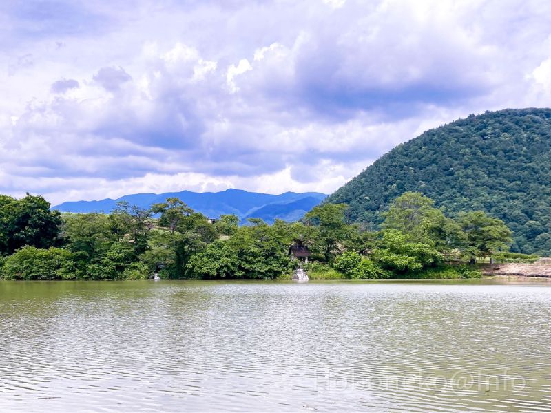 矢木羽湖公園｜奥に遊歩道